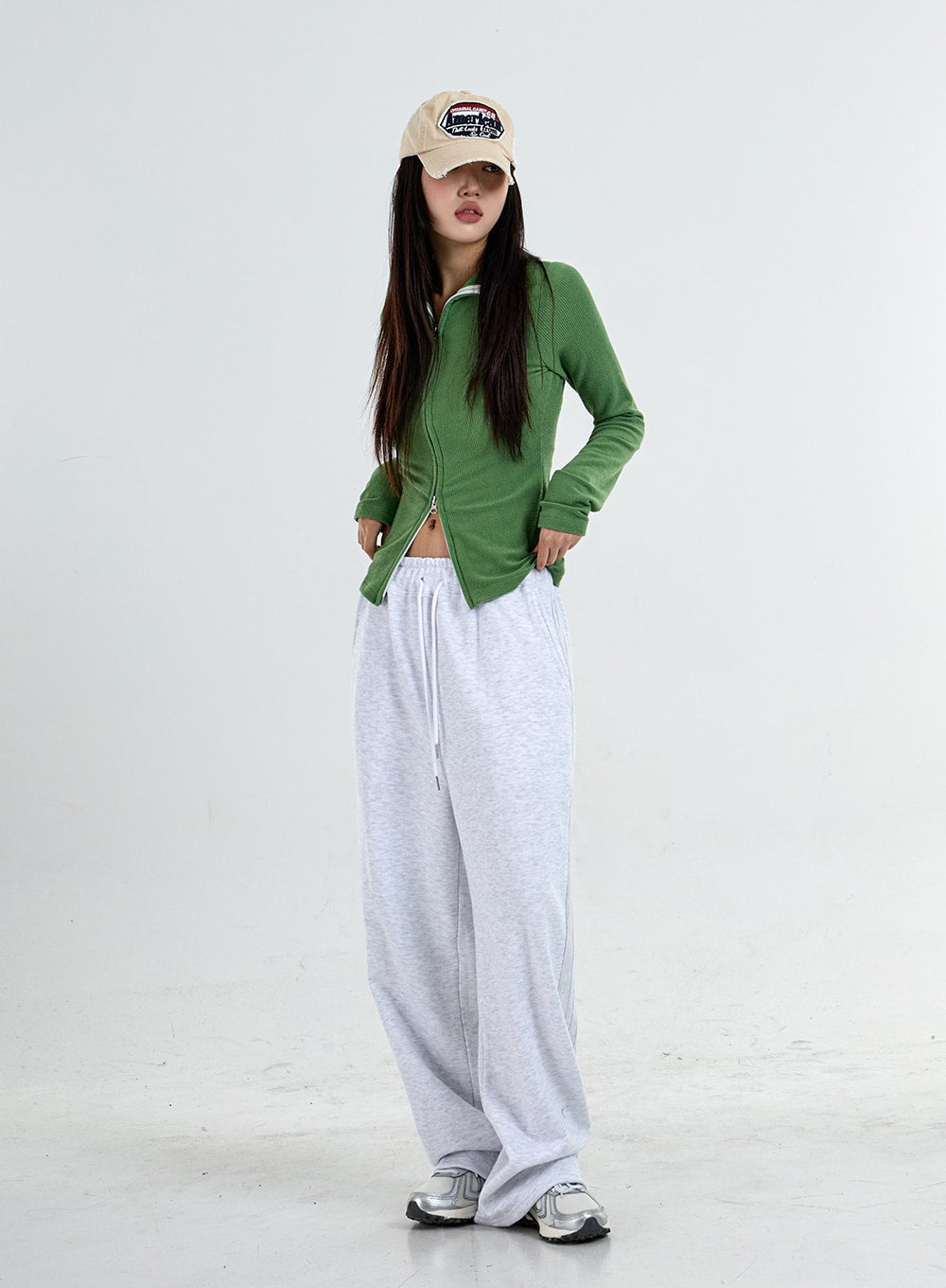 Two Side Straps Wide Track Pants Unisex CO05