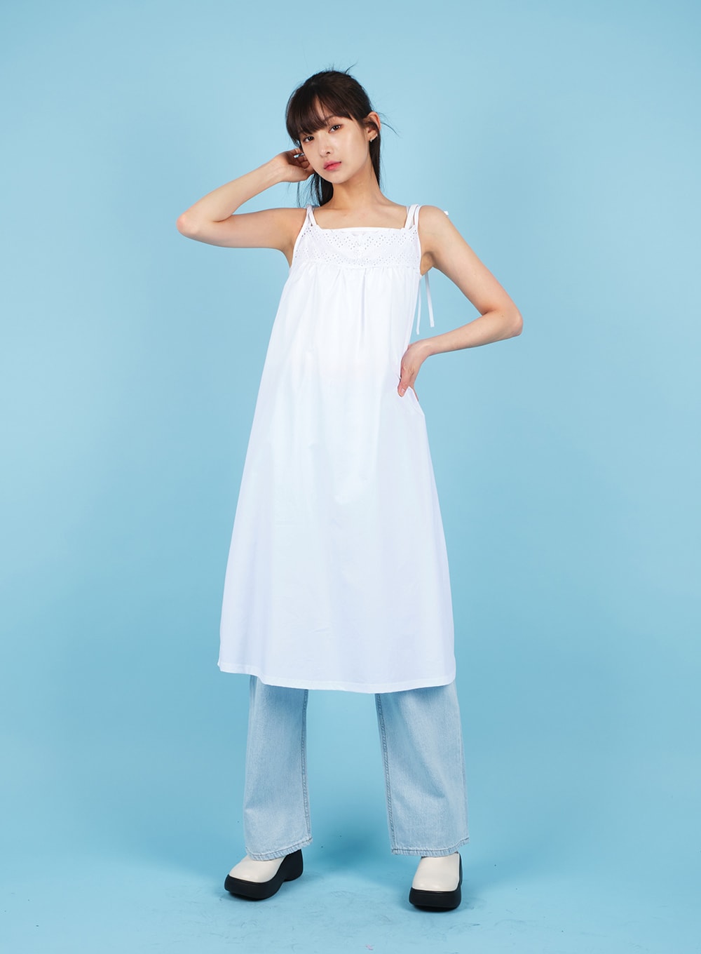 Lacy Sleeveless Mini Dress CA15