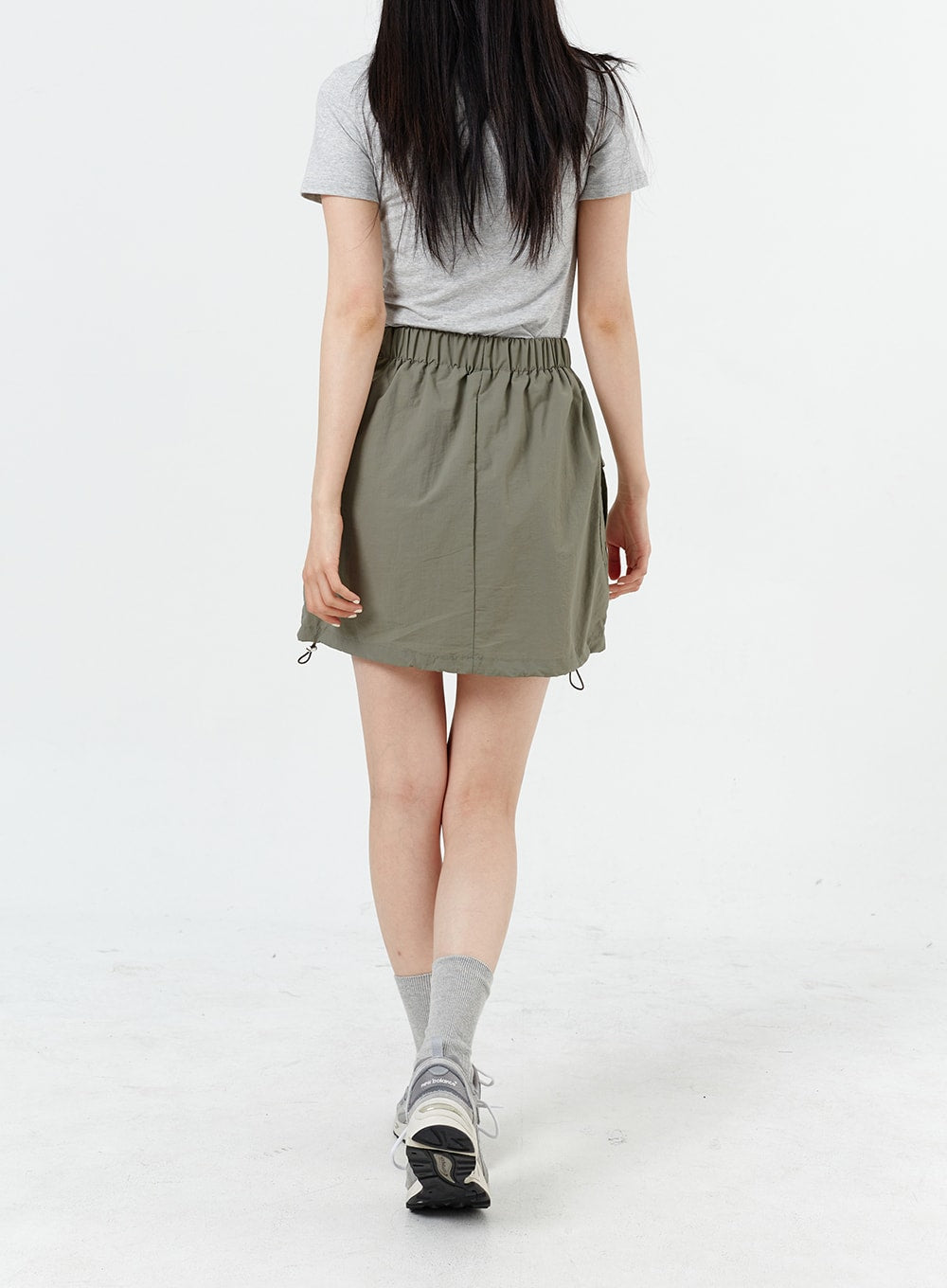 Drawstring Cargo Mini Skirt OM317