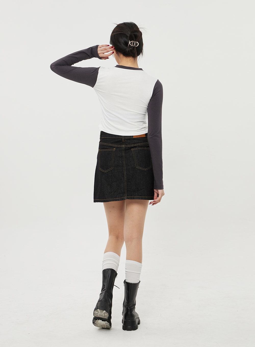 A-Line Denim Mini Skirt BF315