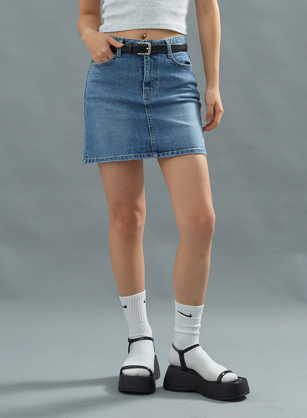 Basic Denim Miniskirt CU22