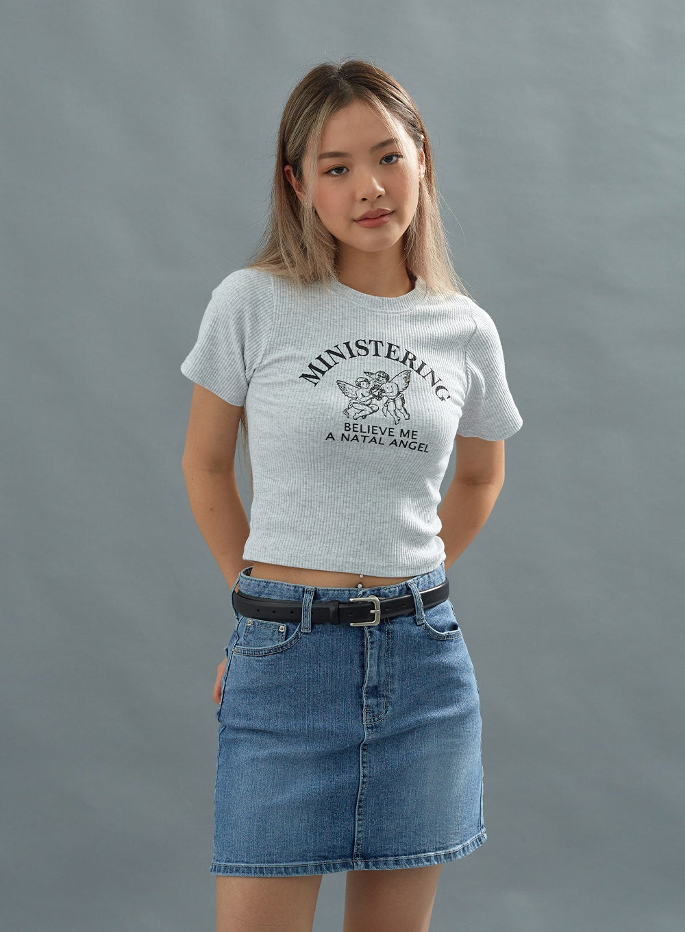 Angel Printing Short T-Shirt CU22