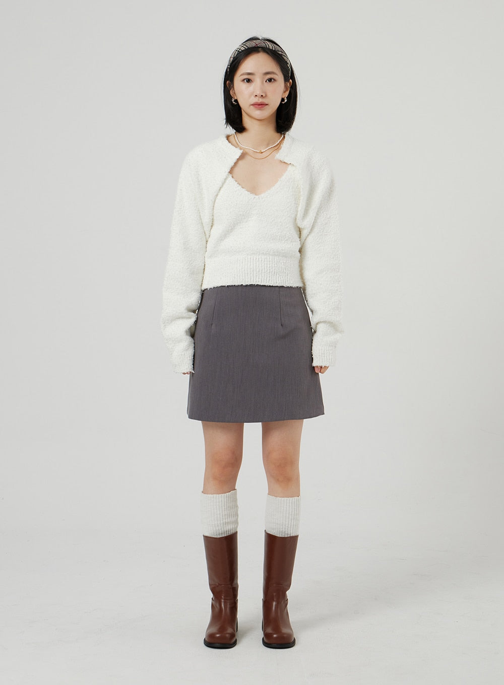 Basic A-Line Mini Skirt OF310