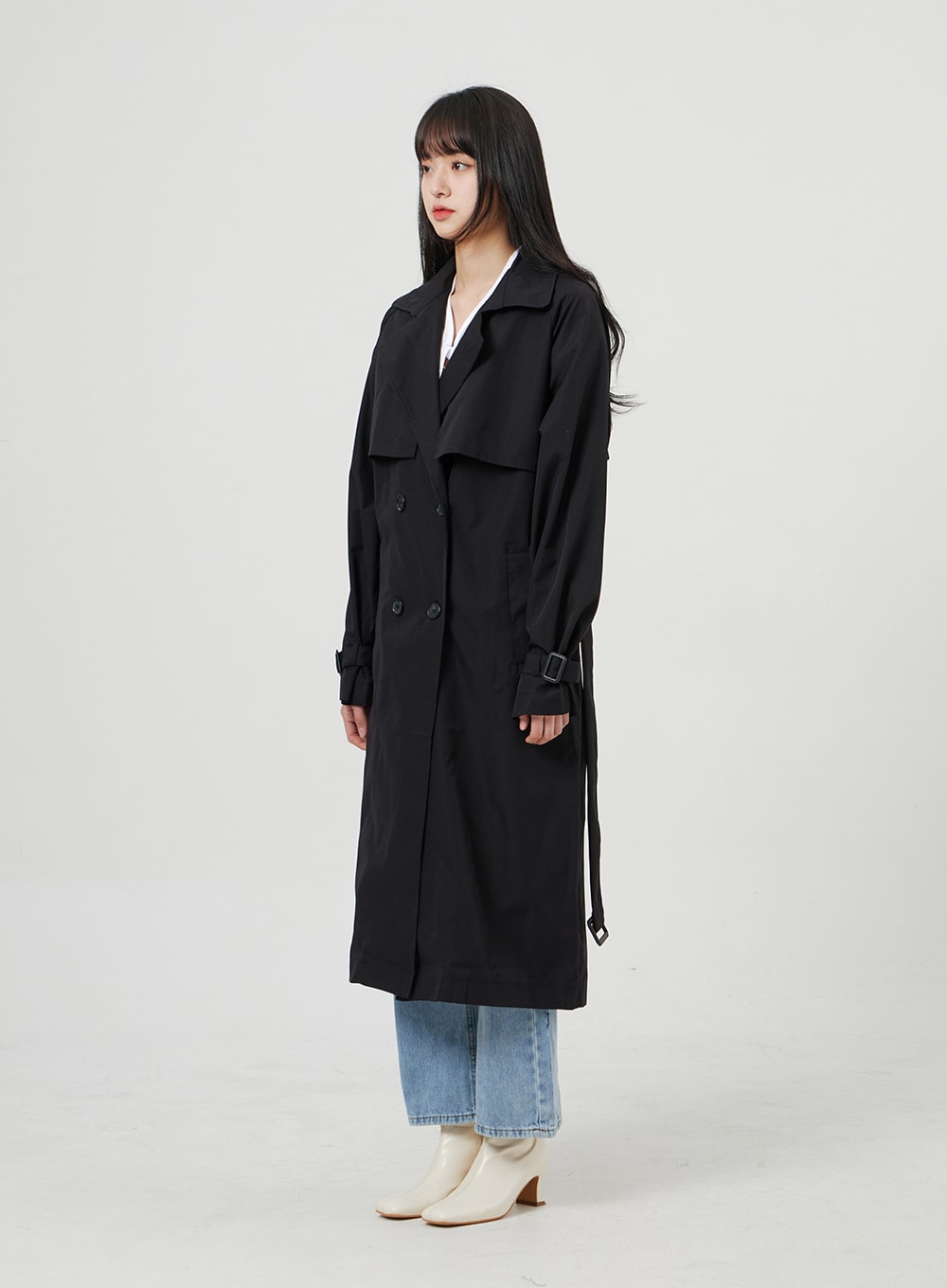 Button Trench Coat OF328
