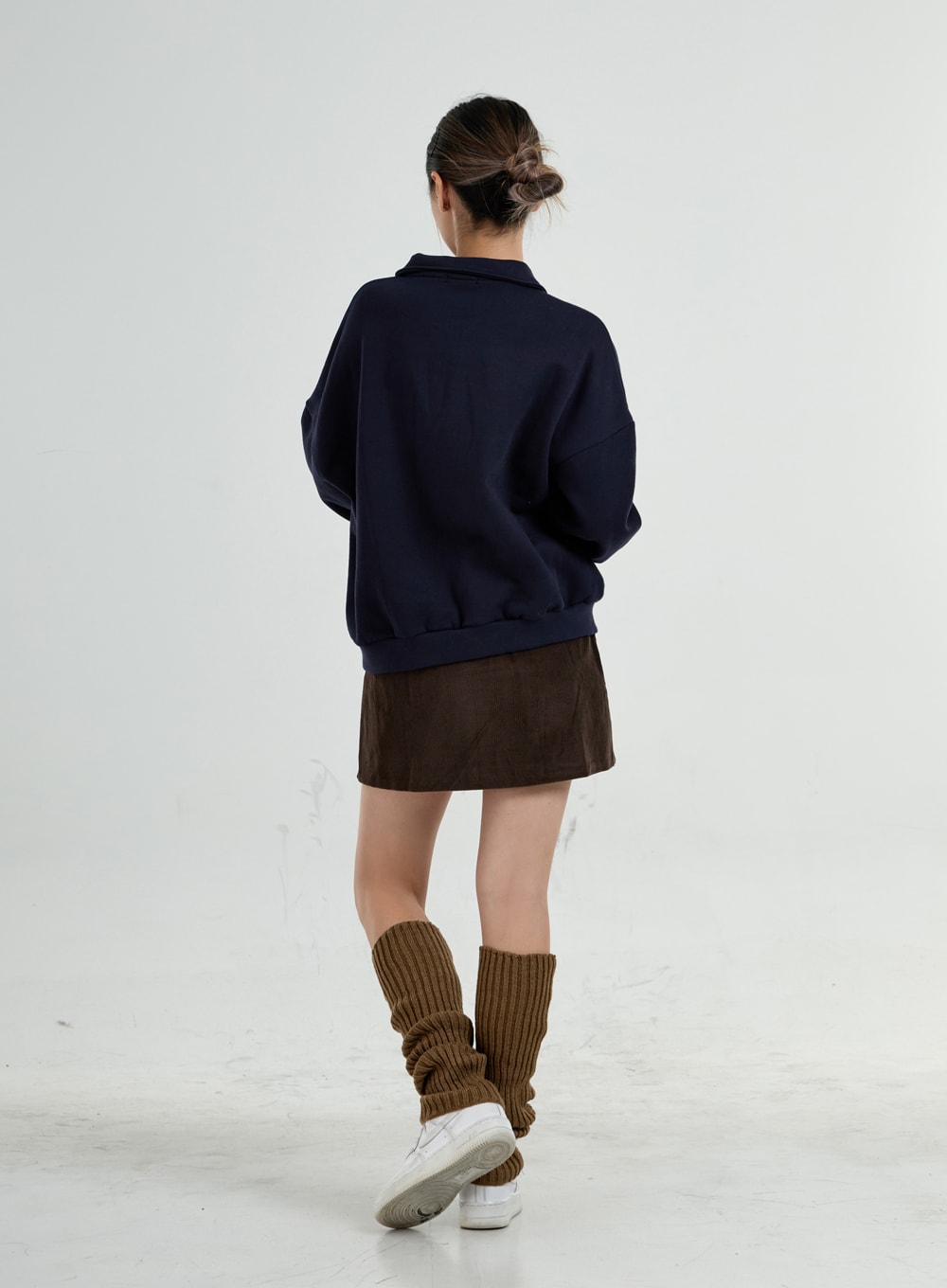 Corduroy Pleated Mini Skirt CO28