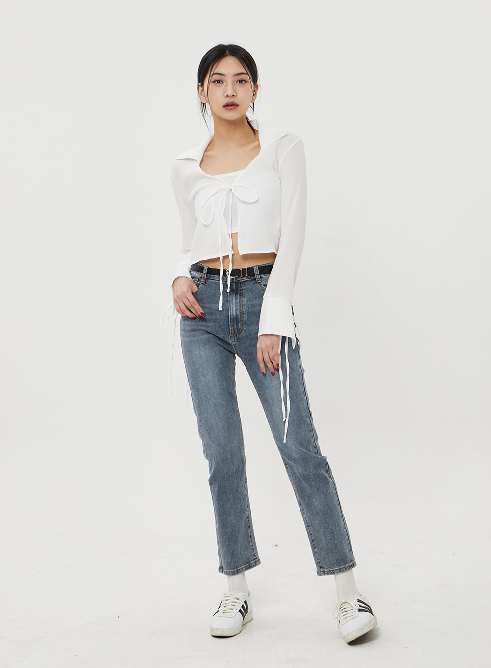 Straight Leg Ankle Jeans BF316
