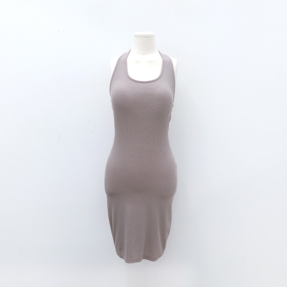 Halterneck Mini Bodycon Dress with Padding IM6
