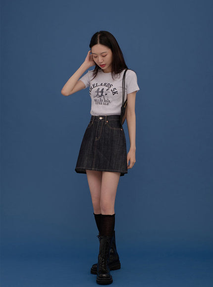 A-line Mini Skirt CA04