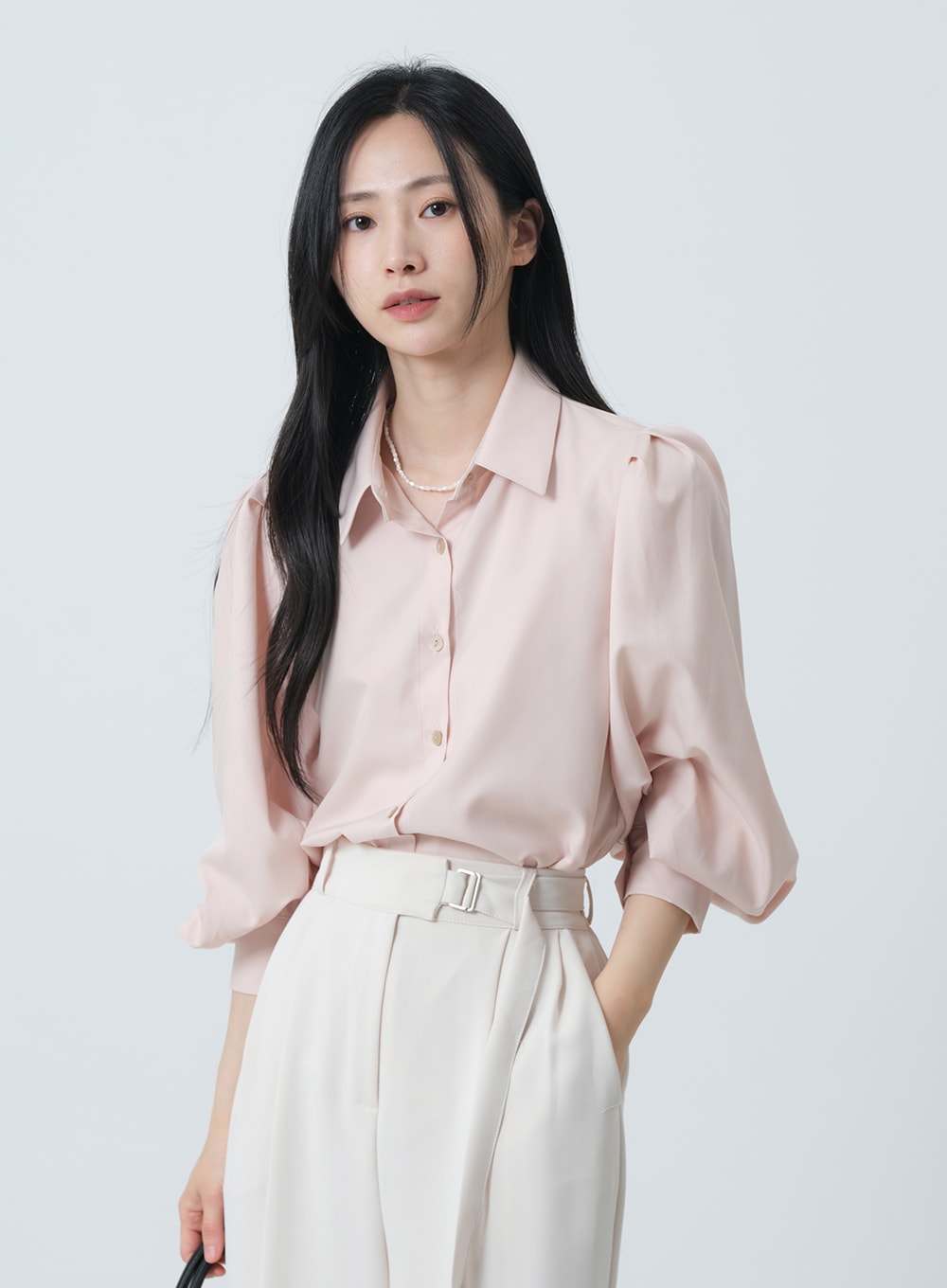 Puff Sleeve Pintuck Blouse OY19