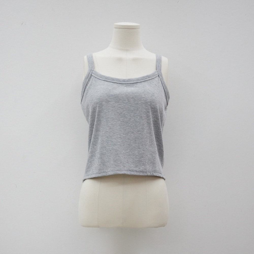 Plus Everyday Basic Ribbed Cropped Cami Top IY24