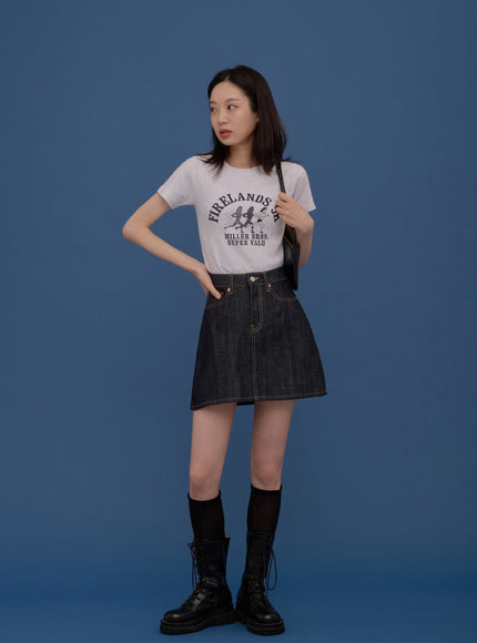 A-line Mini Skirt CA04