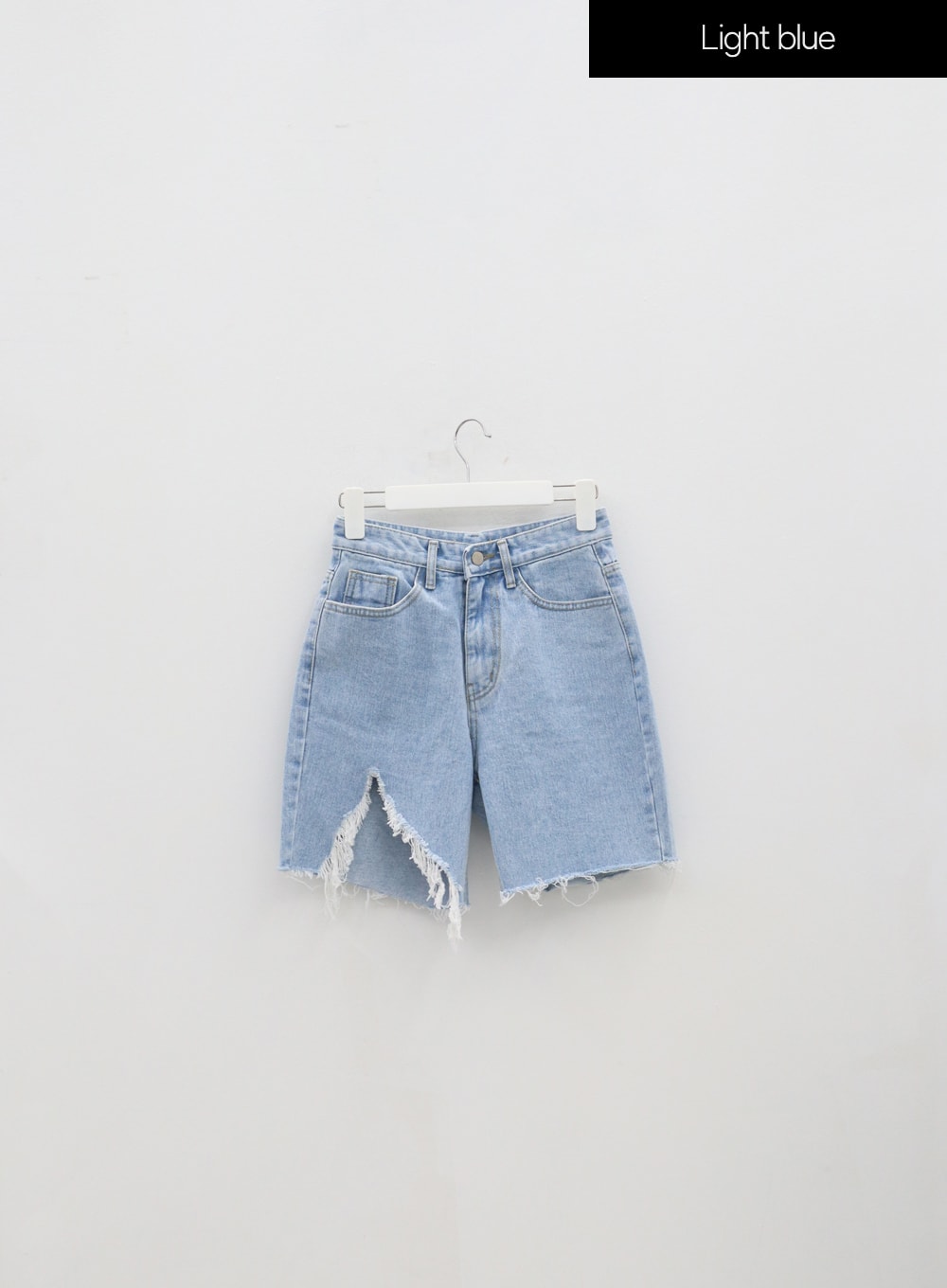 Ripped Denim Bermuda Shorts IA305