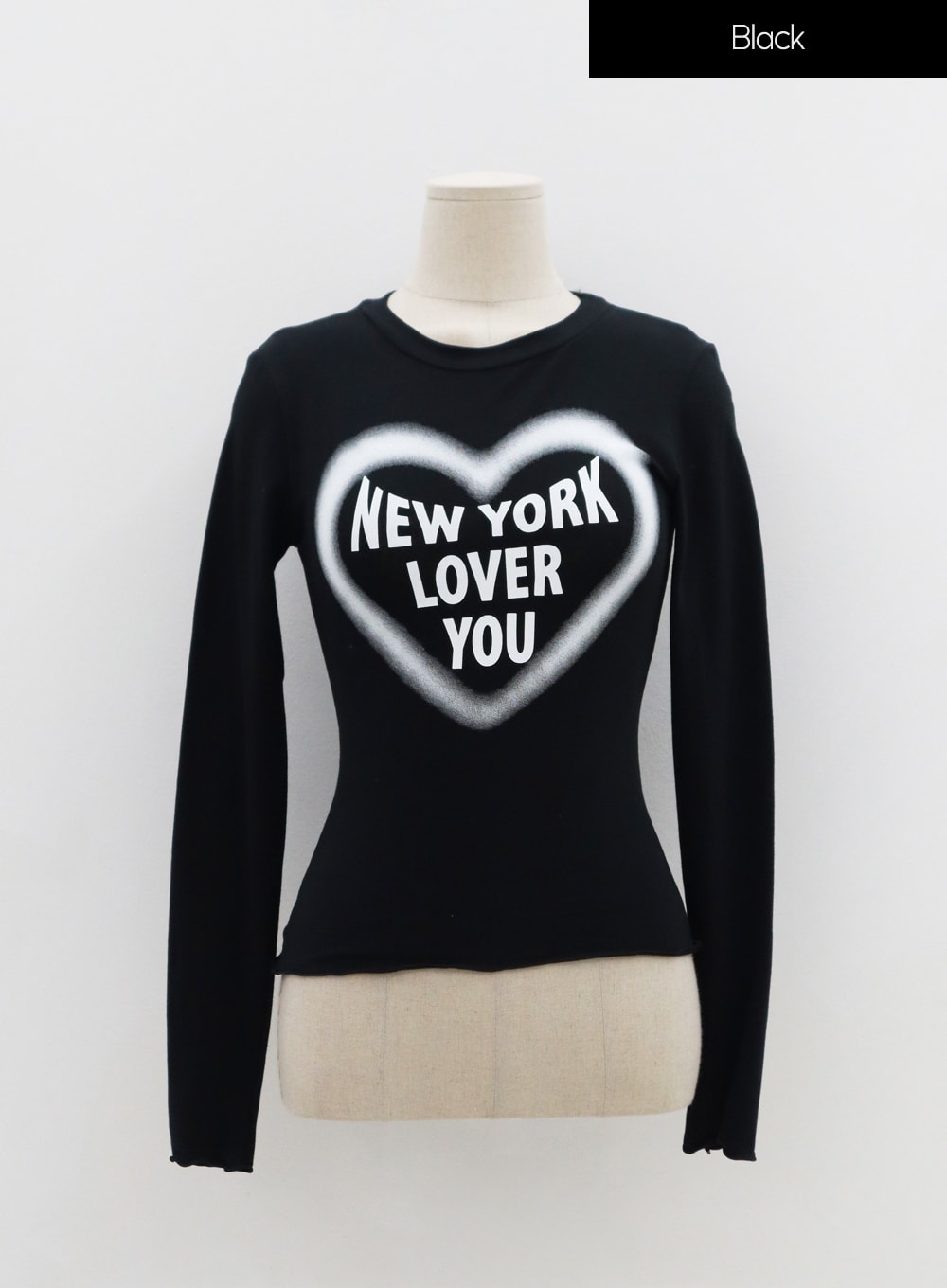 Wave New York Crop Long Sleeve T-Shirt IS06