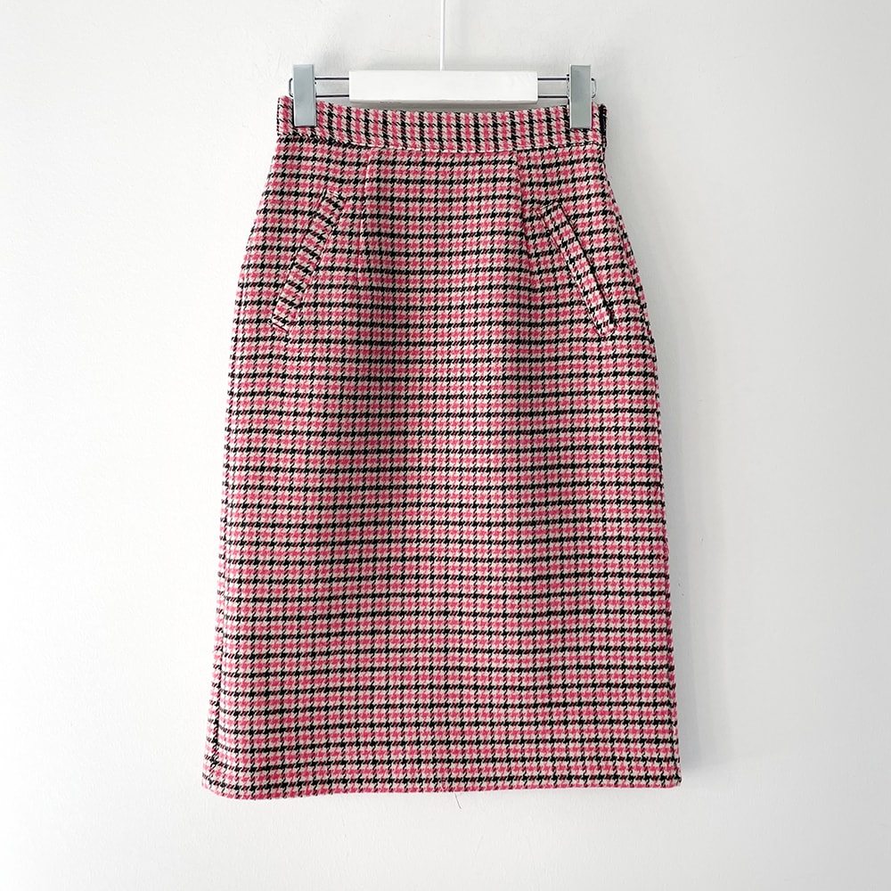 Mini Skirt In Houndstooth Pattern
