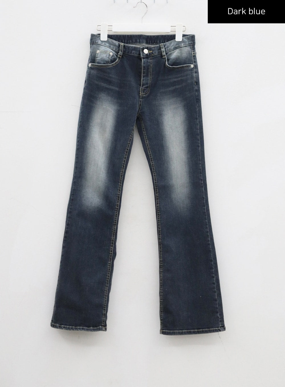 Dark Wash Mid-Rise Bootcut Jeans CJ325