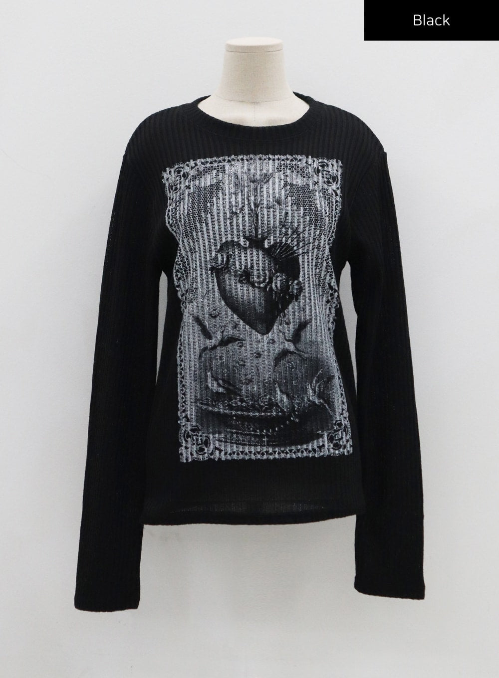 Round Neck Printed Knit CO07