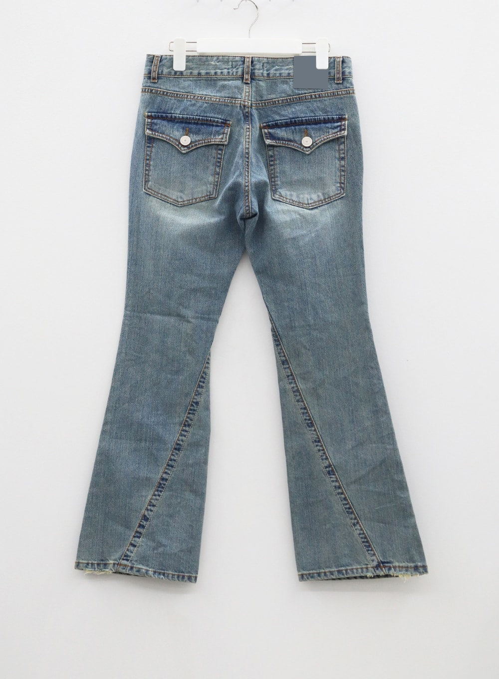 Wide Ripped Bootcut Jeans CF309