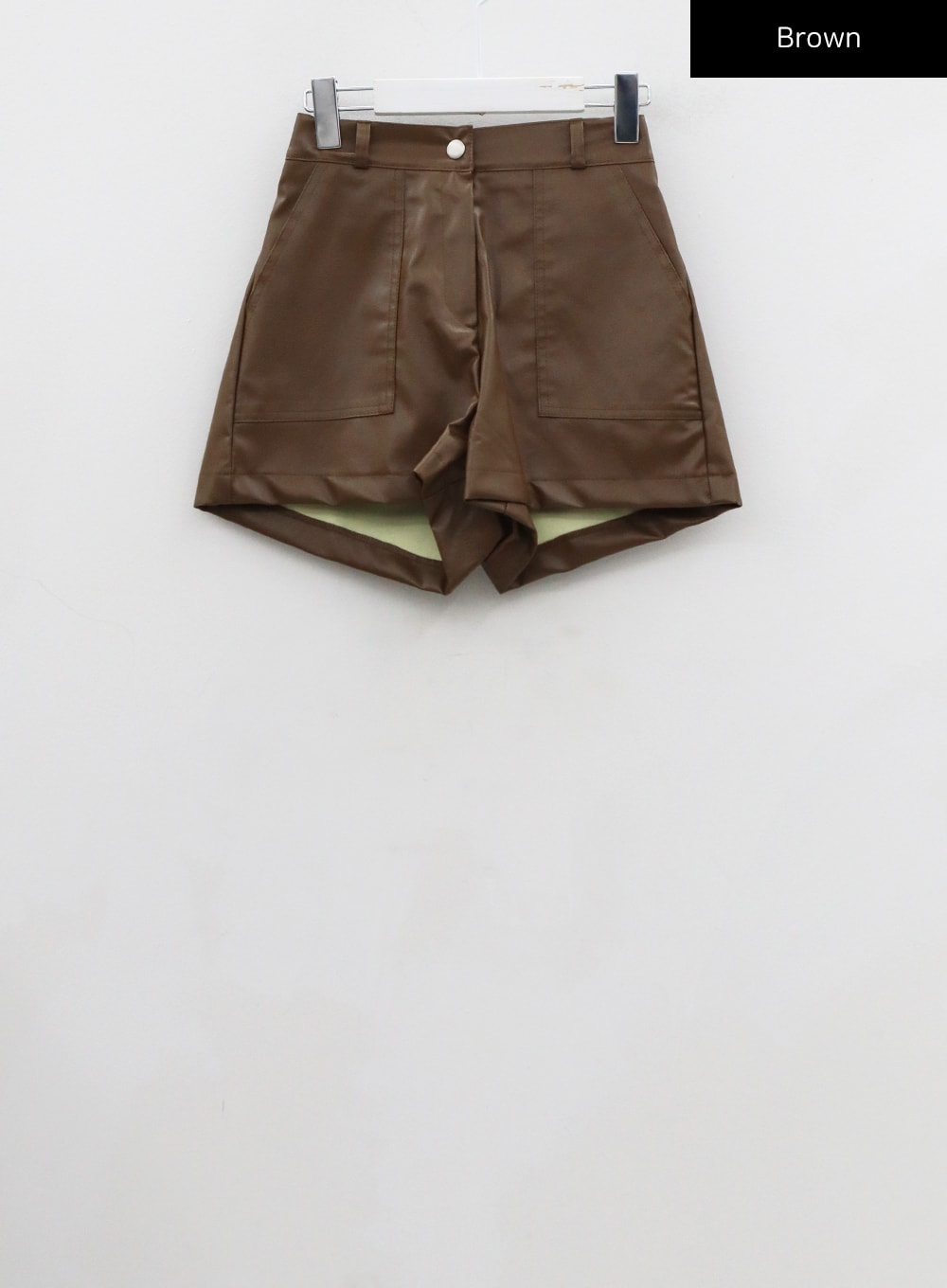 Faux Leather Short Pants CO12