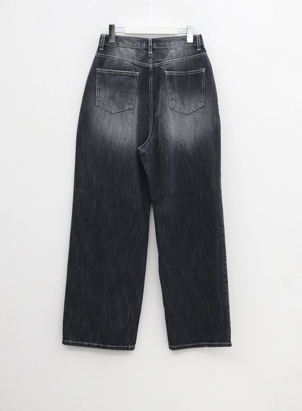 Wide Leg Black Jeans CM315