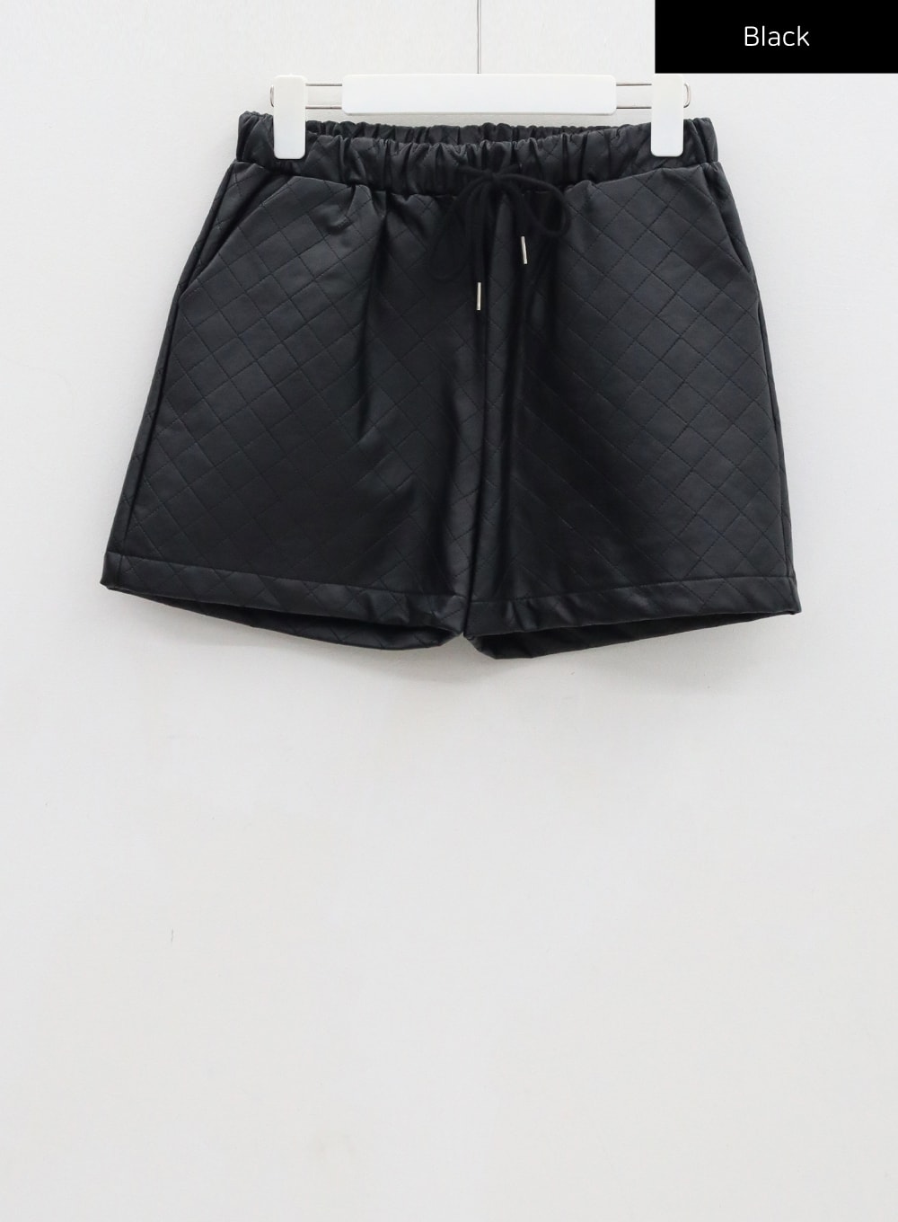 Quilted Faux Leather Shorts CD30