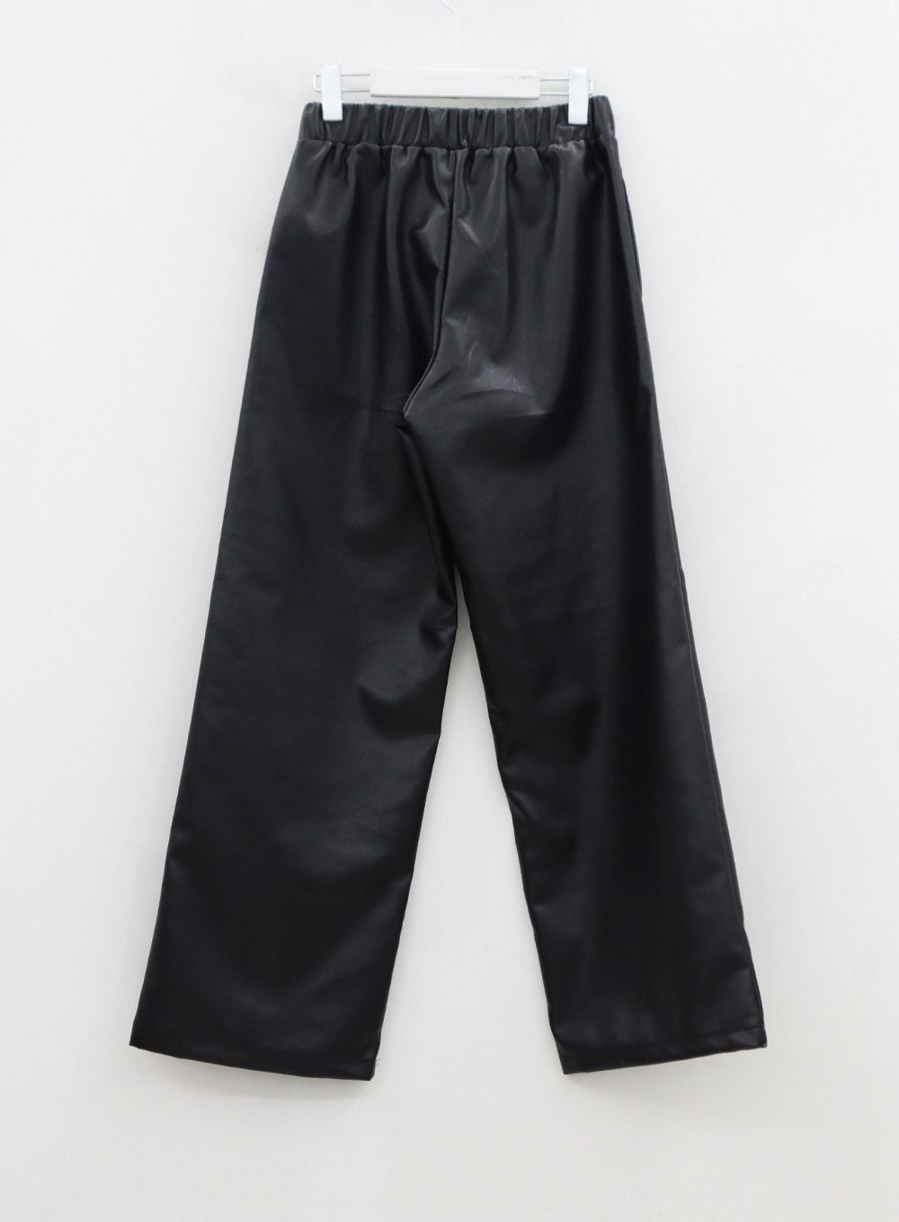 Wide Faux Leather Pants CS07