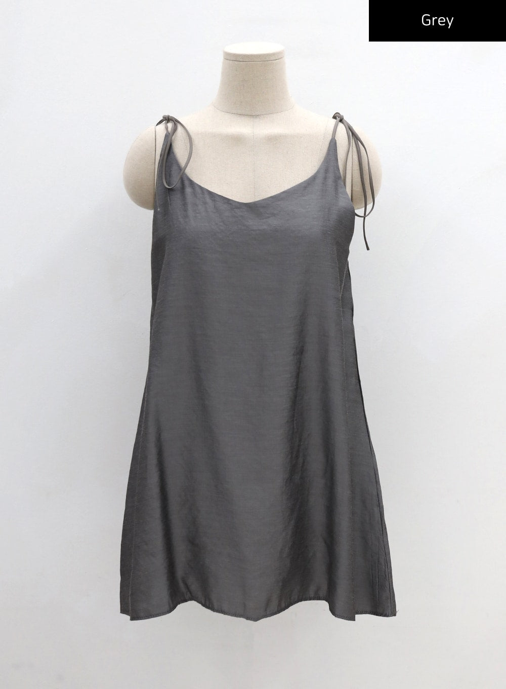 Satin Layered Sleeveless Mini Dress CU15