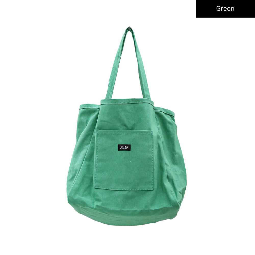 Pocketed Colorful Tote Bag BJ03