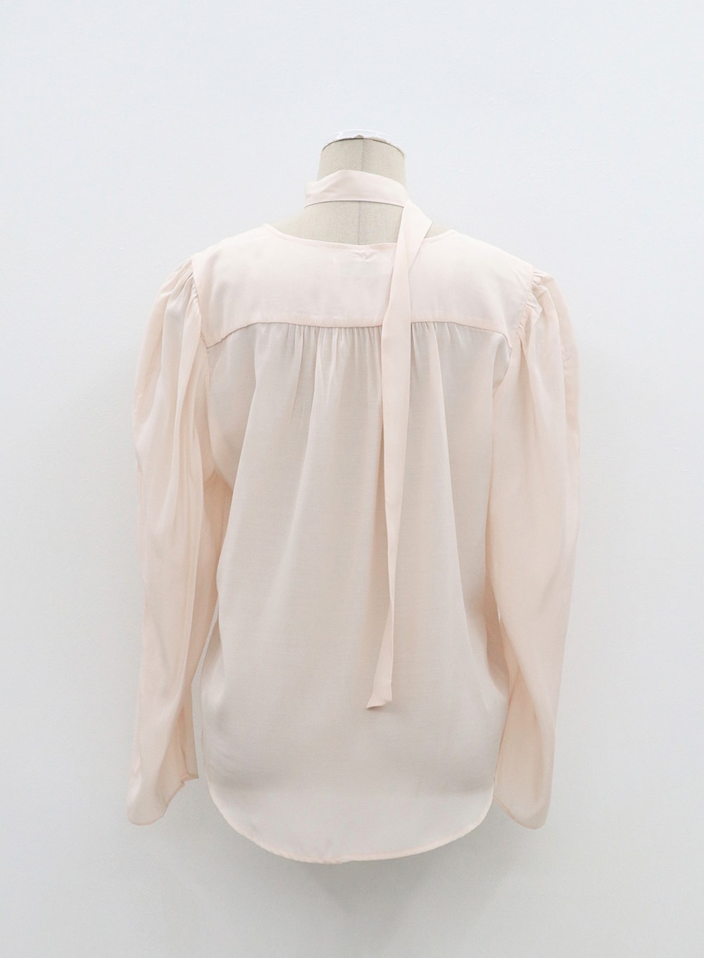 Mesh Blouse with Tie Detail OF310