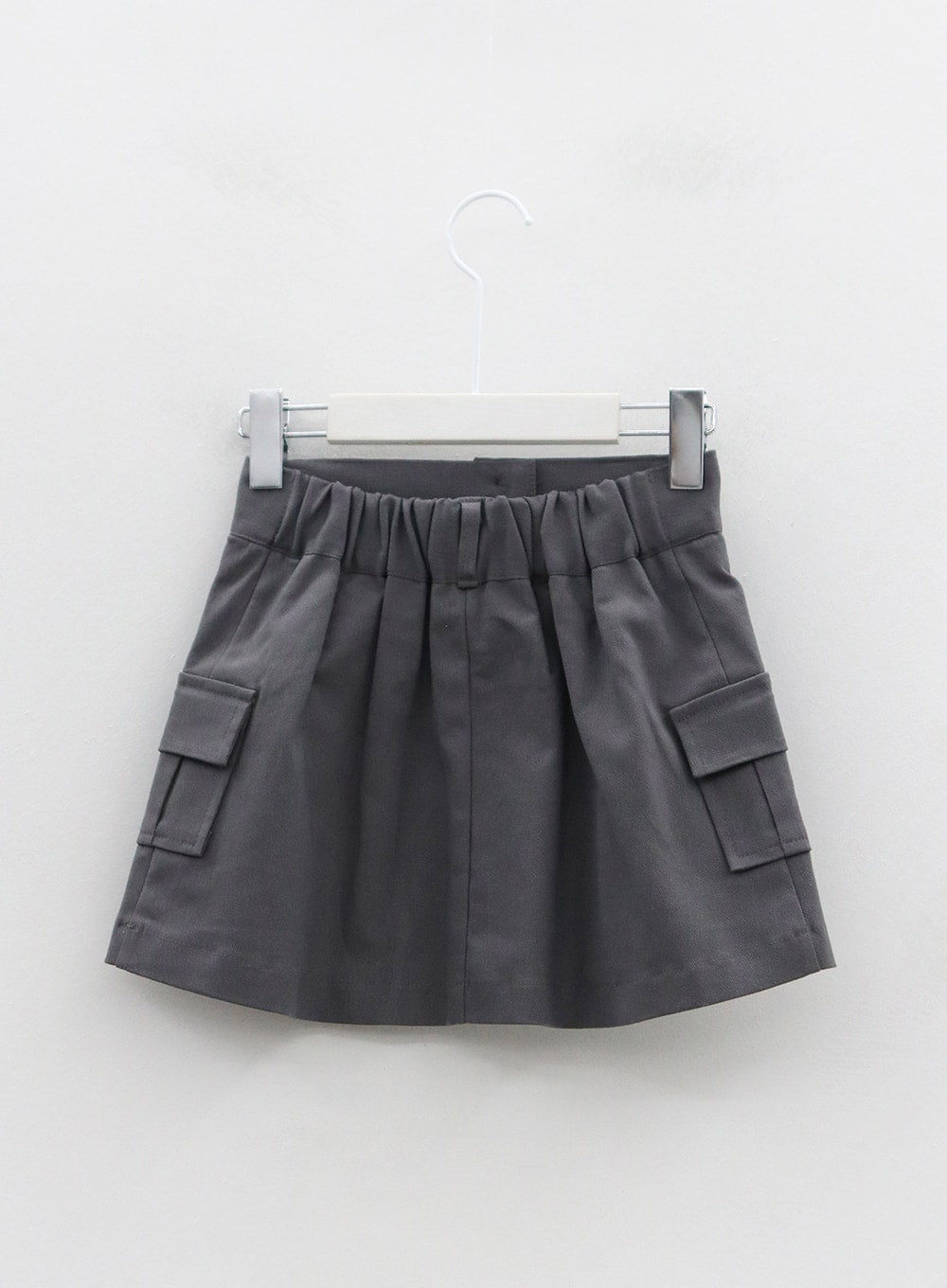 Two Button Pocket Mini Skirt OS02