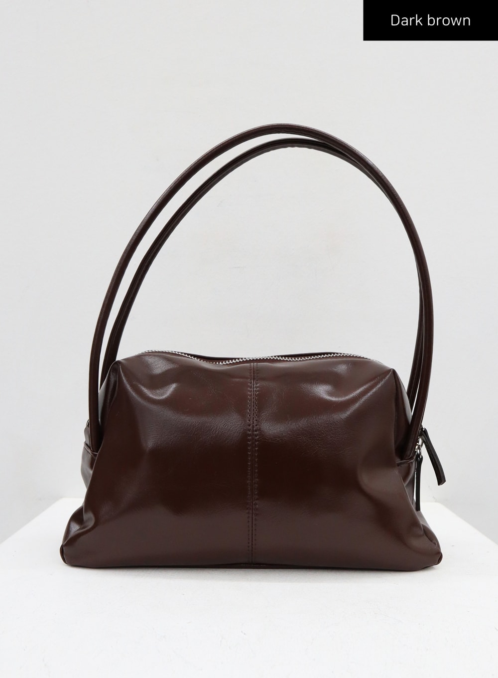 Square Faux Leather Shoulder Bag CJ313