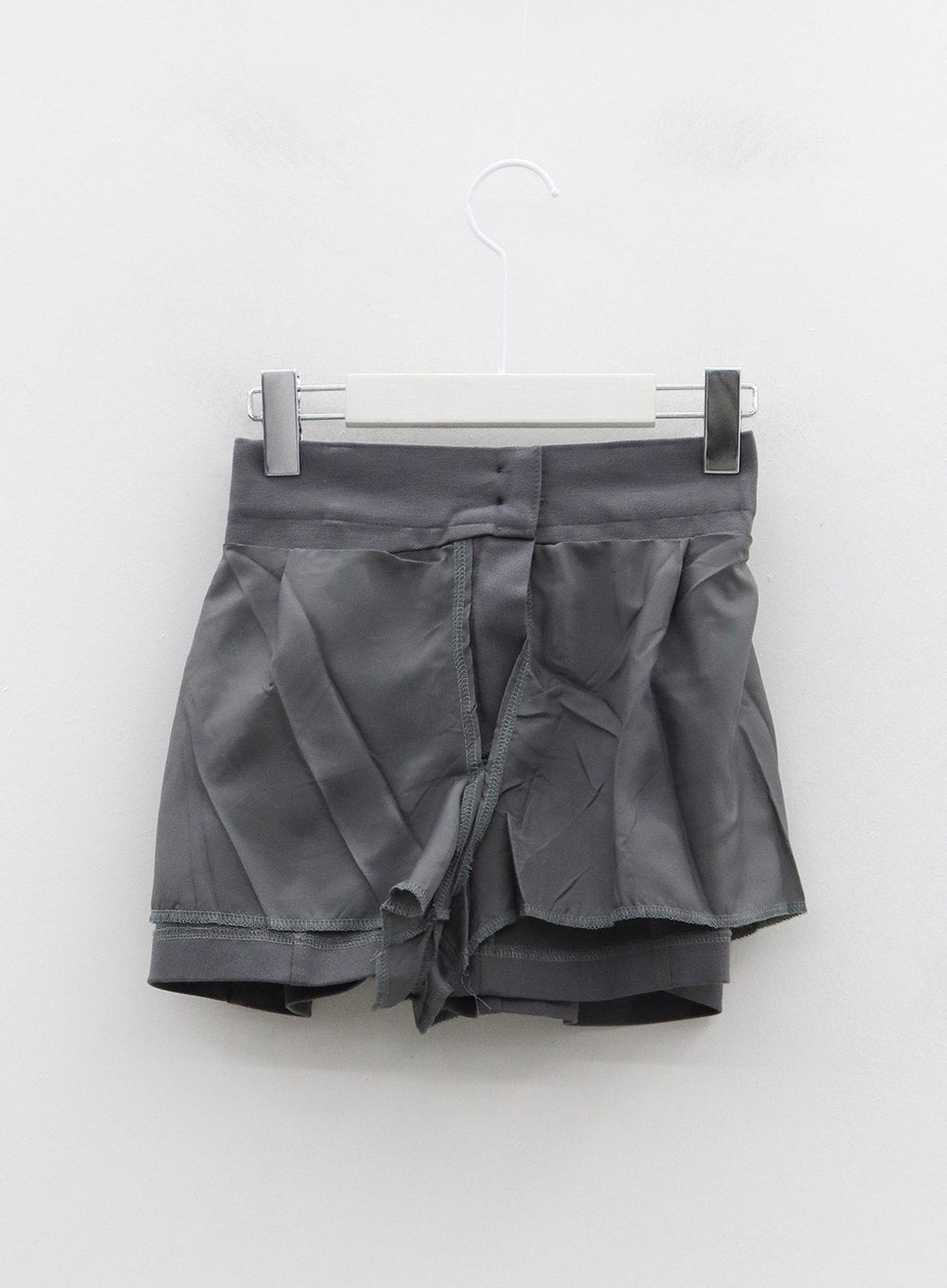 Two Button Pocket Mini Skirt OS02