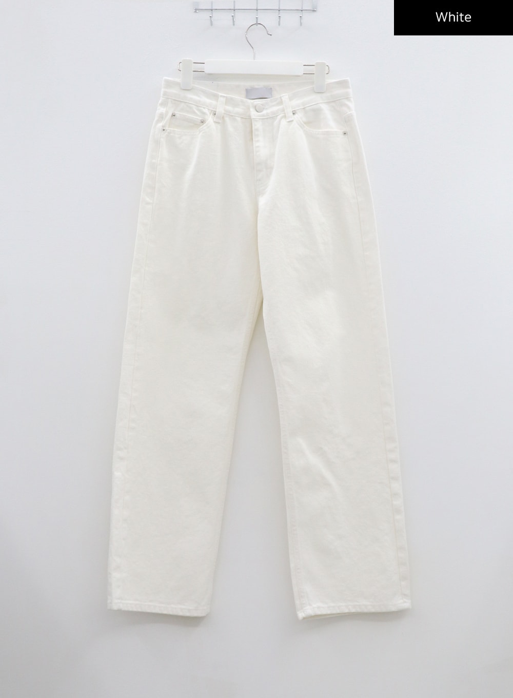 Wide Leg White Jeans BF310