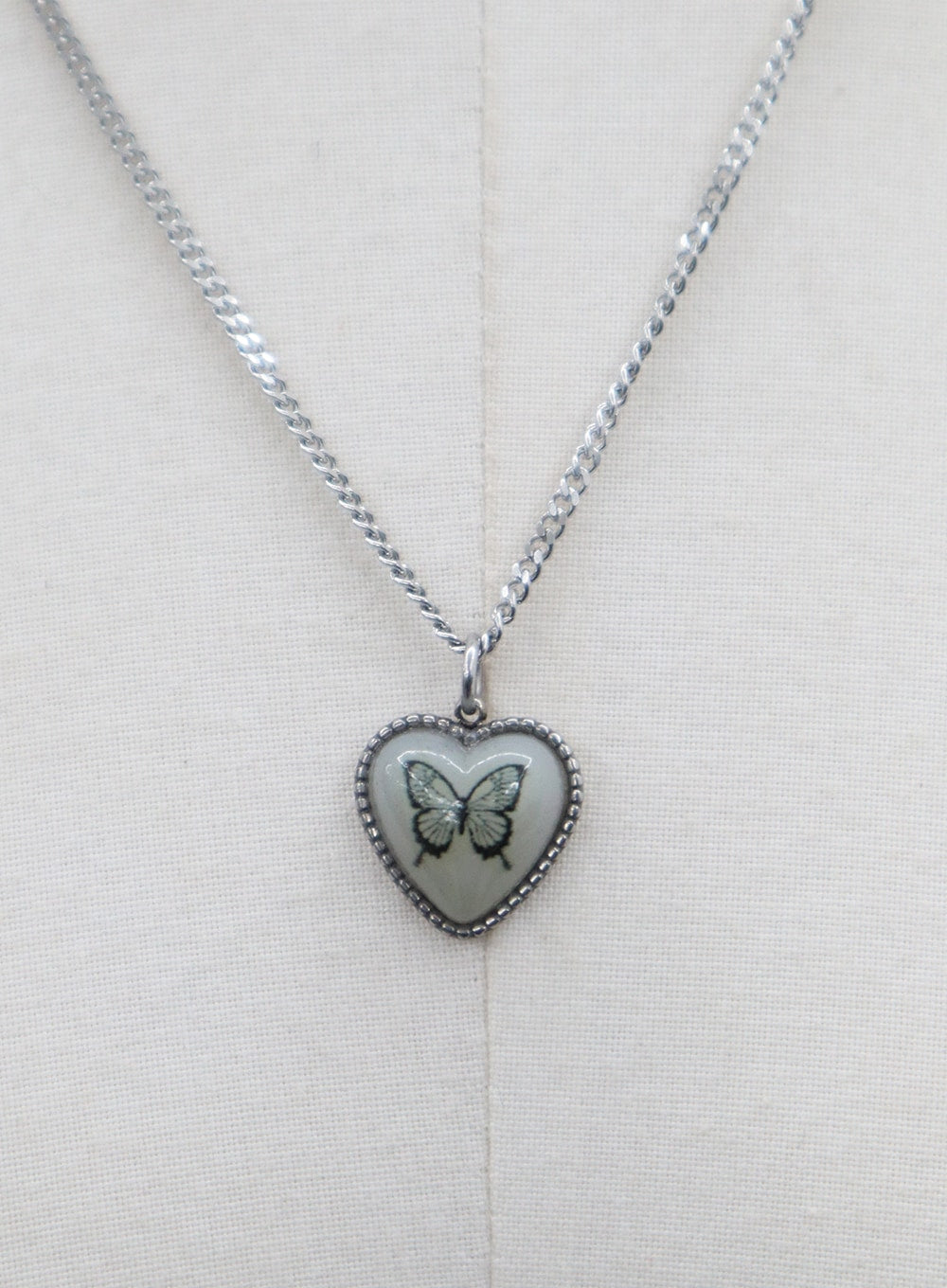 Butterfly Heart Necklace BJ326